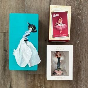 Barbie Keepsake Ornaments and tissue box